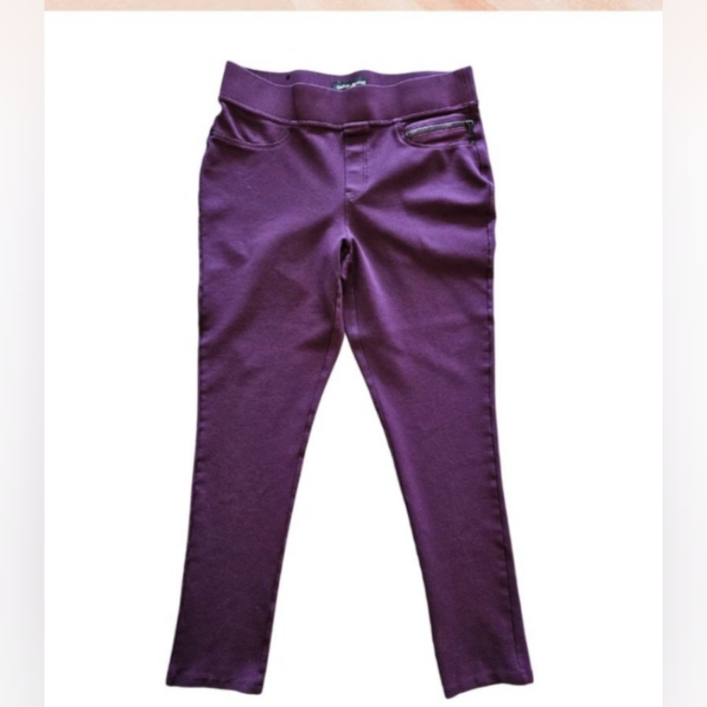 Dkny Purple Maroon Ankle Cropped Pants 31 " waist 27" inseam